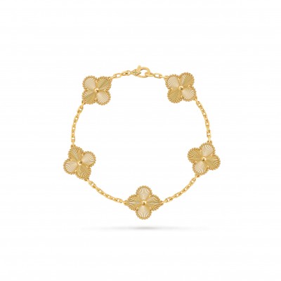 VAN CLEEF VINTAGE ALHAMBRA BRACELET, 5 MOTIFS VCARP3JK00